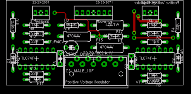 Positive Regulator PCB Placement
