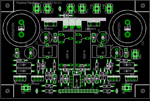 Positive Rectifier Board Placement